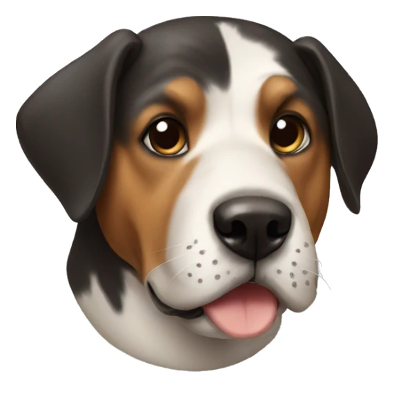 A dog with horse face  sticker