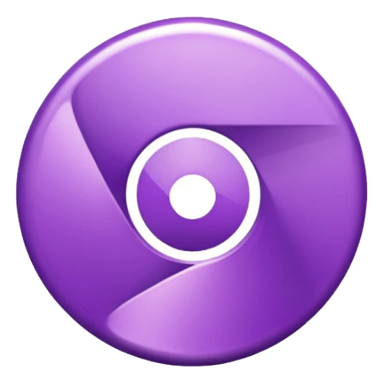 purple googlr chrome icon sticker