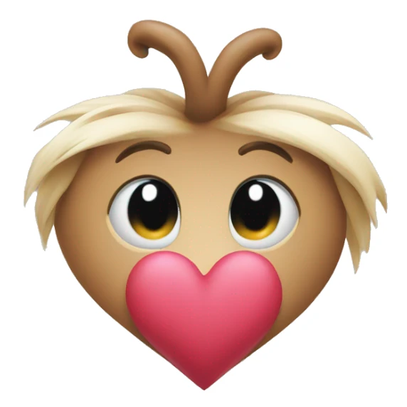 heart with annimal print sticker