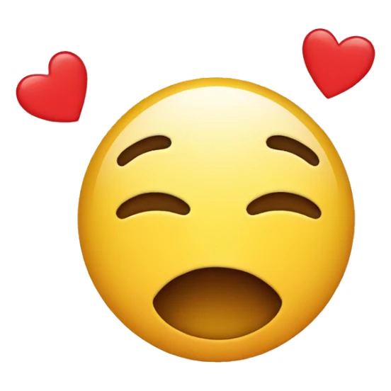 Crying happy face with hearts sticker