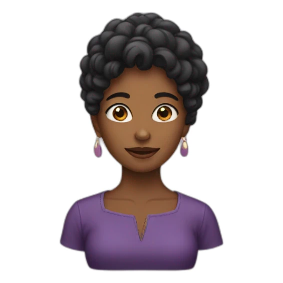 MUJER PELO NEGRA sticker