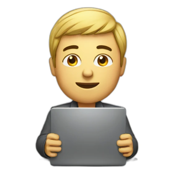 working on pc sticker