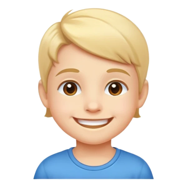 child walking with a smile, cheerful and active sticker