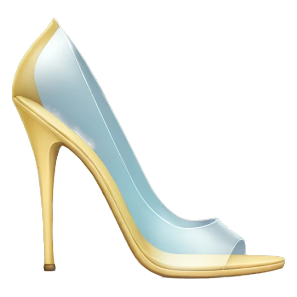 glass high heels sticker