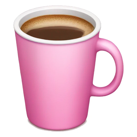 Pink coffee cup  sticker
