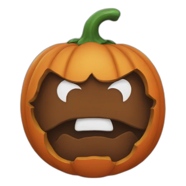 santa halloween pumpkin sticker
