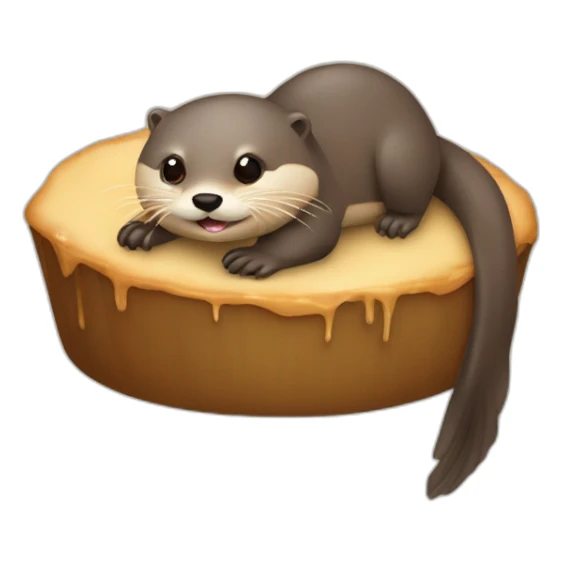 Loutre sur tortu sticker