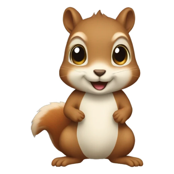 Squirrel wearing a yamaka sticker