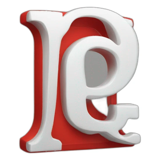 White letter R in the red box  sticker