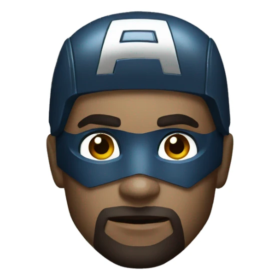 Captain America in a dark style  sticker