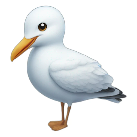 Blue Sky and White seagull sticker