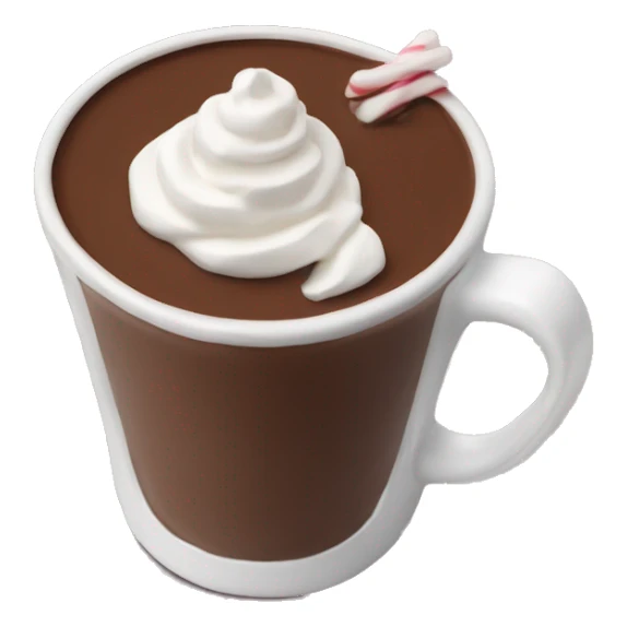 Hot chocolate with whipped cream sticker