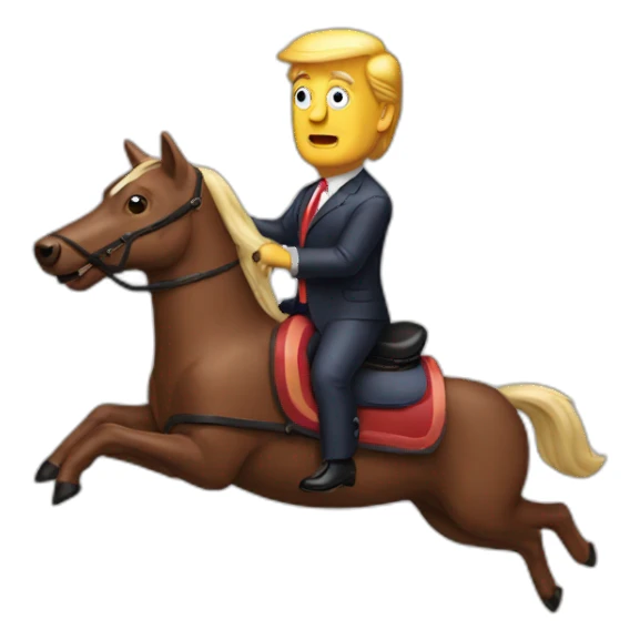 trump-riding-sausage sticker