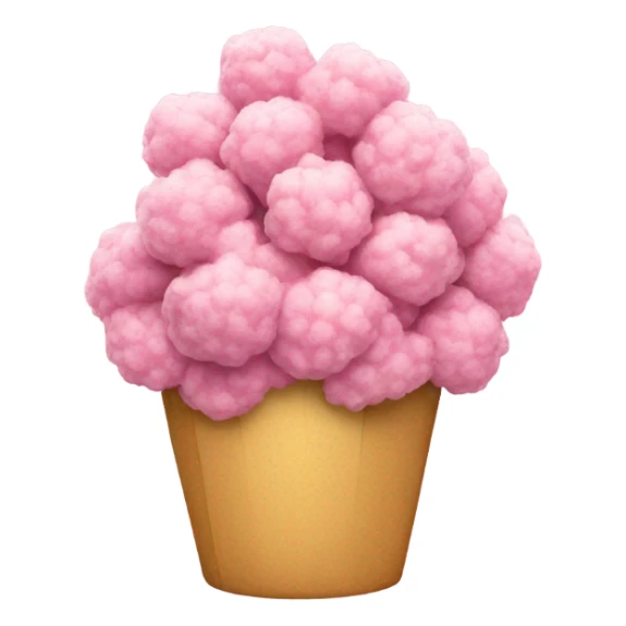 Pink popcorn sticker
