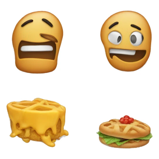 Smell the food sticker