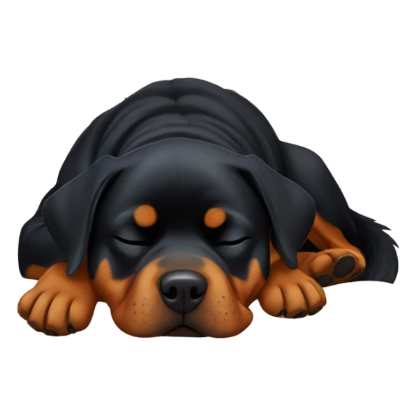 Rottweiler sleeping sticker