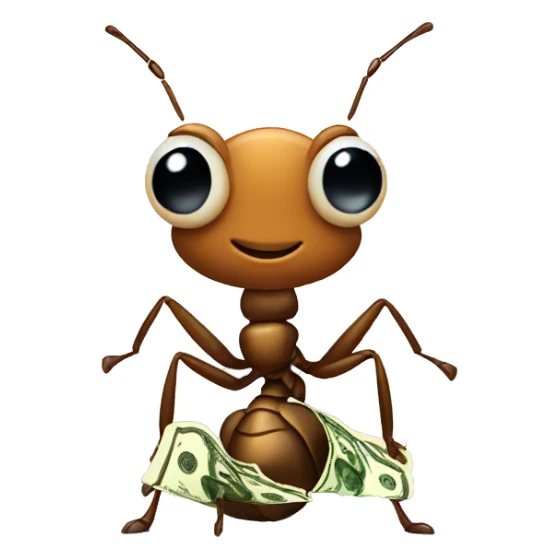 Ant with Money  sticker