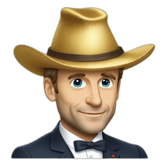 Emmanuel Macron chapeau sorcière sticker