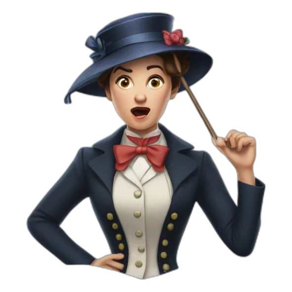 furious mary poppins sticker