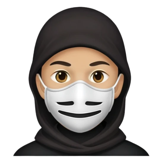 Robber in mask sticker