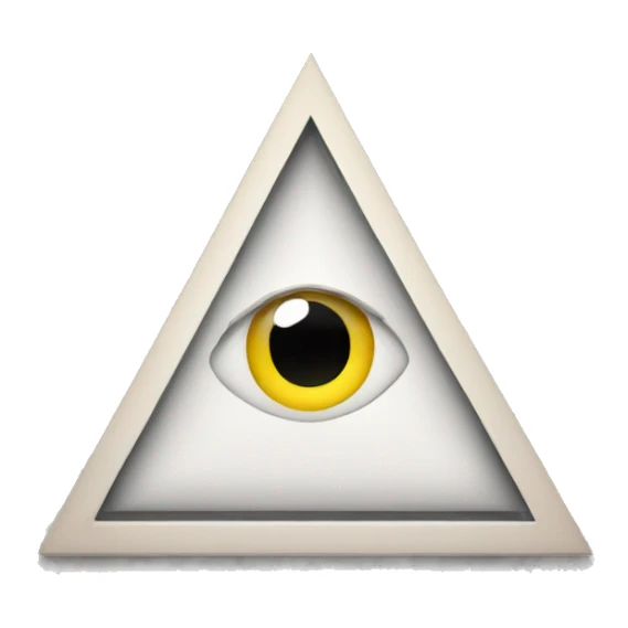 Triangle with an eye in its middle  sticker