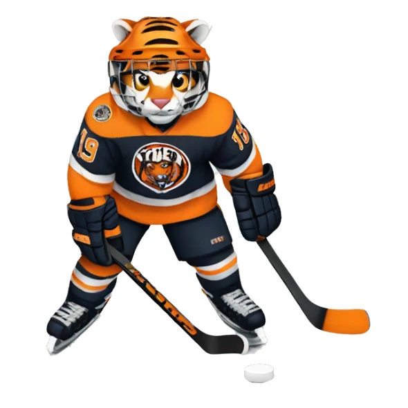 tiger hockey sticker