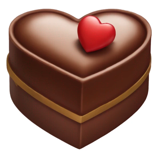 Heart shaped chocolate box sticker