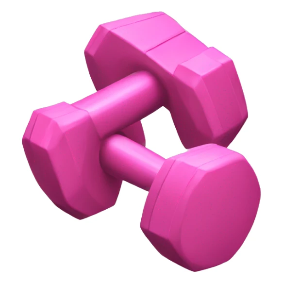 Pink dumbbell  sticker