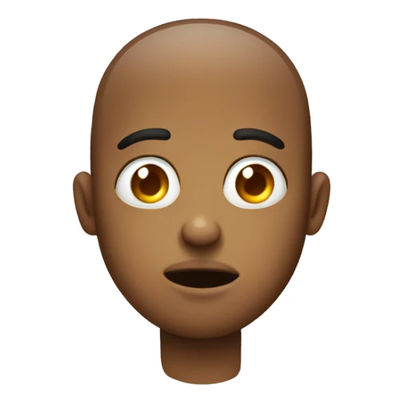 person drooling with one eye looking up one eye looking down sticker