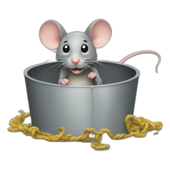 mouse stuck in trap sticker