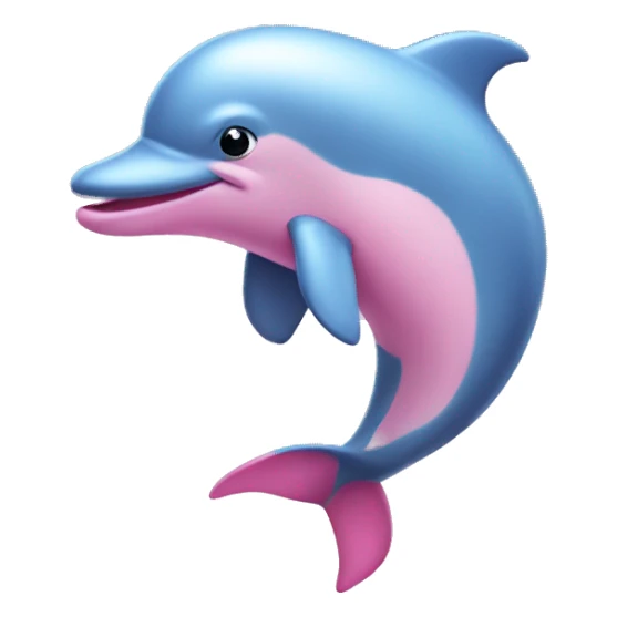 pink dolphin sticker
