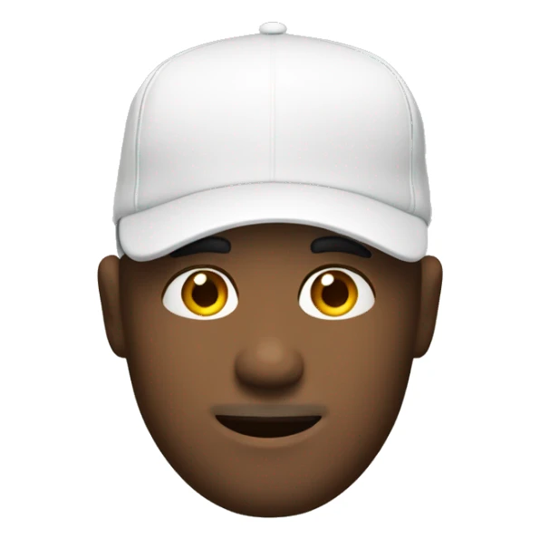 White Salesman with a sports cap sticker