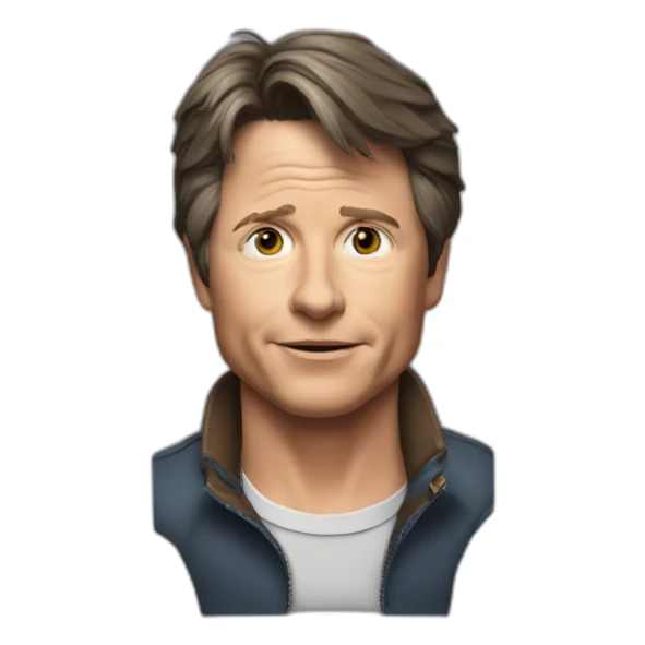 Michael J. Fox sticker