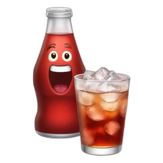 Père noël drink soda sticker