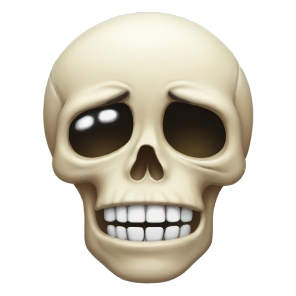 Skull crying  sticker
