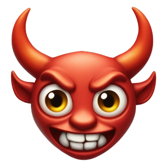 Watery eye devil sticker