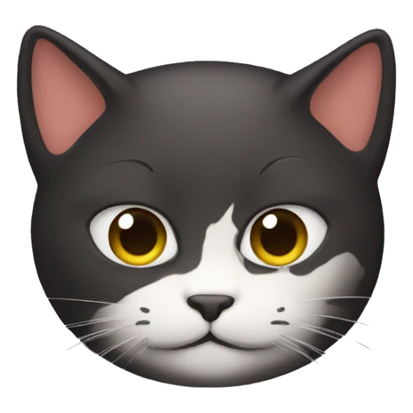 ninja cat face sticker