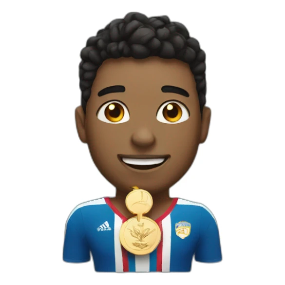 Me with a gold Olympic medal sticker