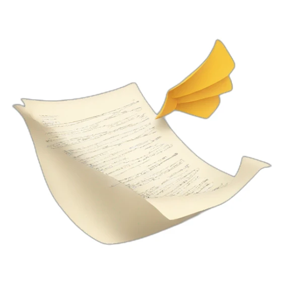 papers flying sticker