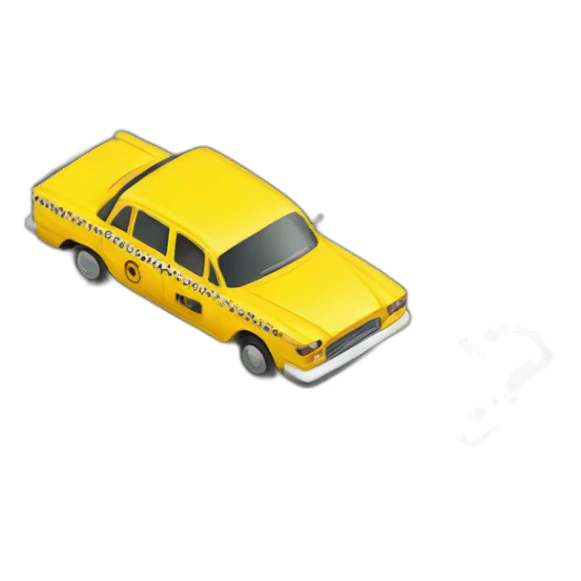 yellow taxi sticker