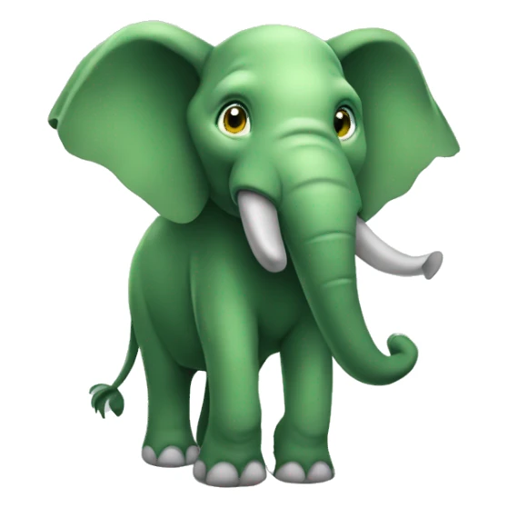 Elefante verde mistico sticker