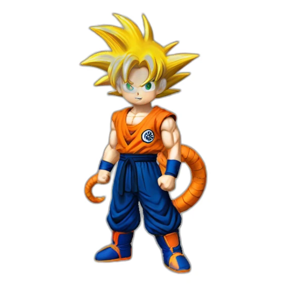 Goku-holding-an-dragonball sticker