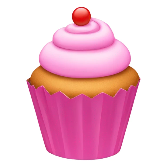 Pink cupcake.ribbon on the top sticker