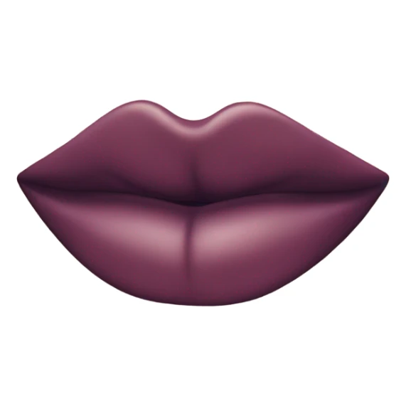 Navy blue kiss sticker