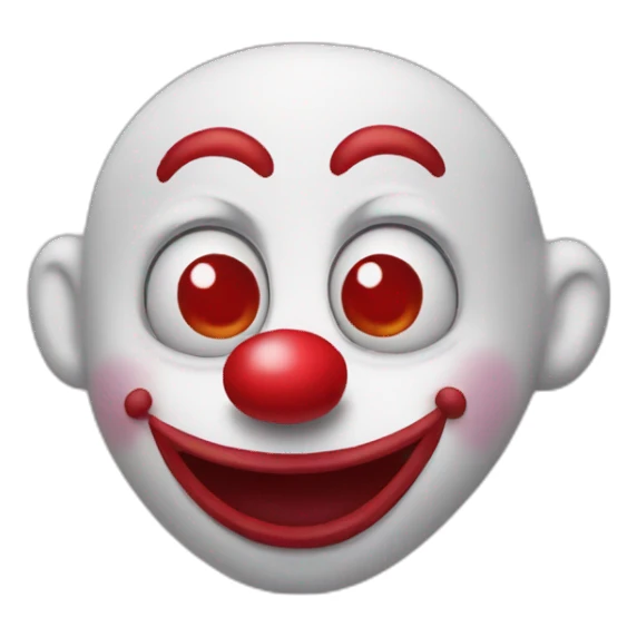 heart-eyes clown sticker