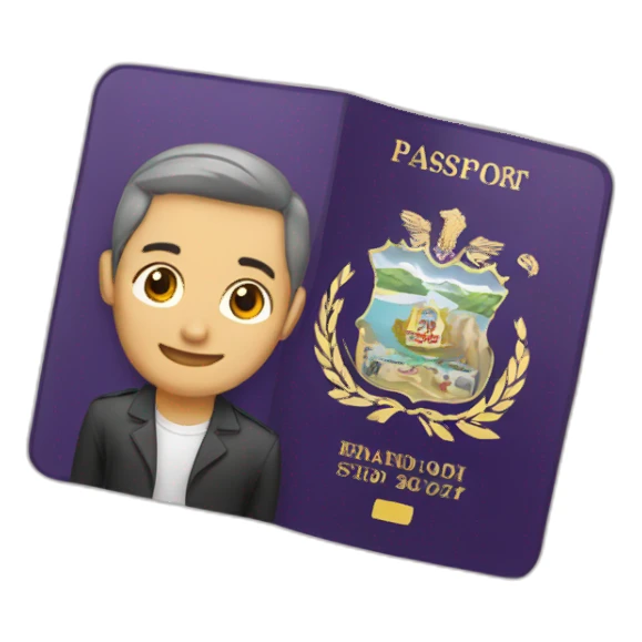 pasaporte estado unidense sticker