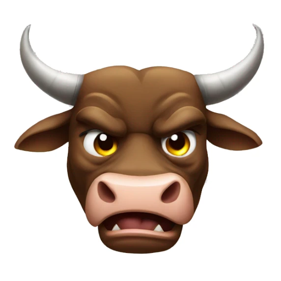 Angry bull  sticker