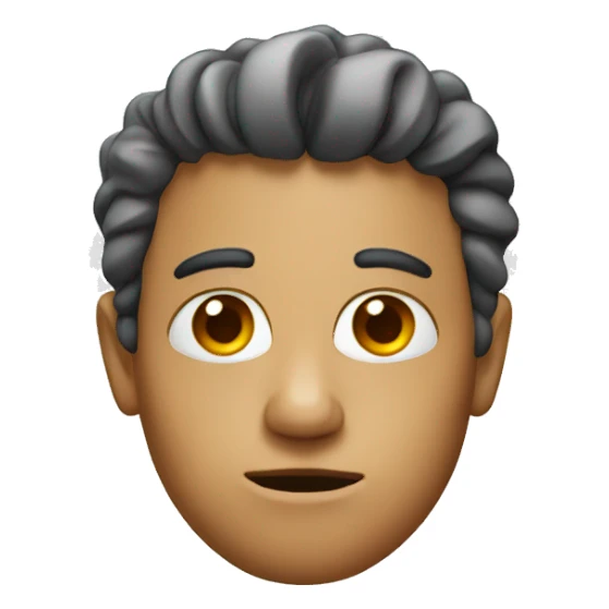 face with no brain sticker