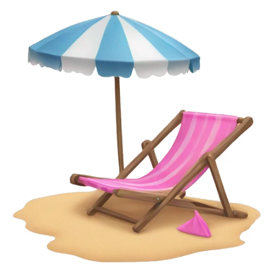 Pink beach sticker
