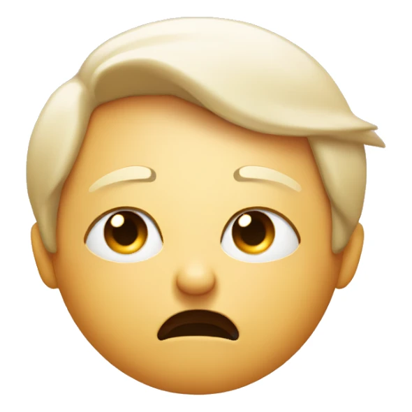 Face rolling eyes with one eye closed sticker